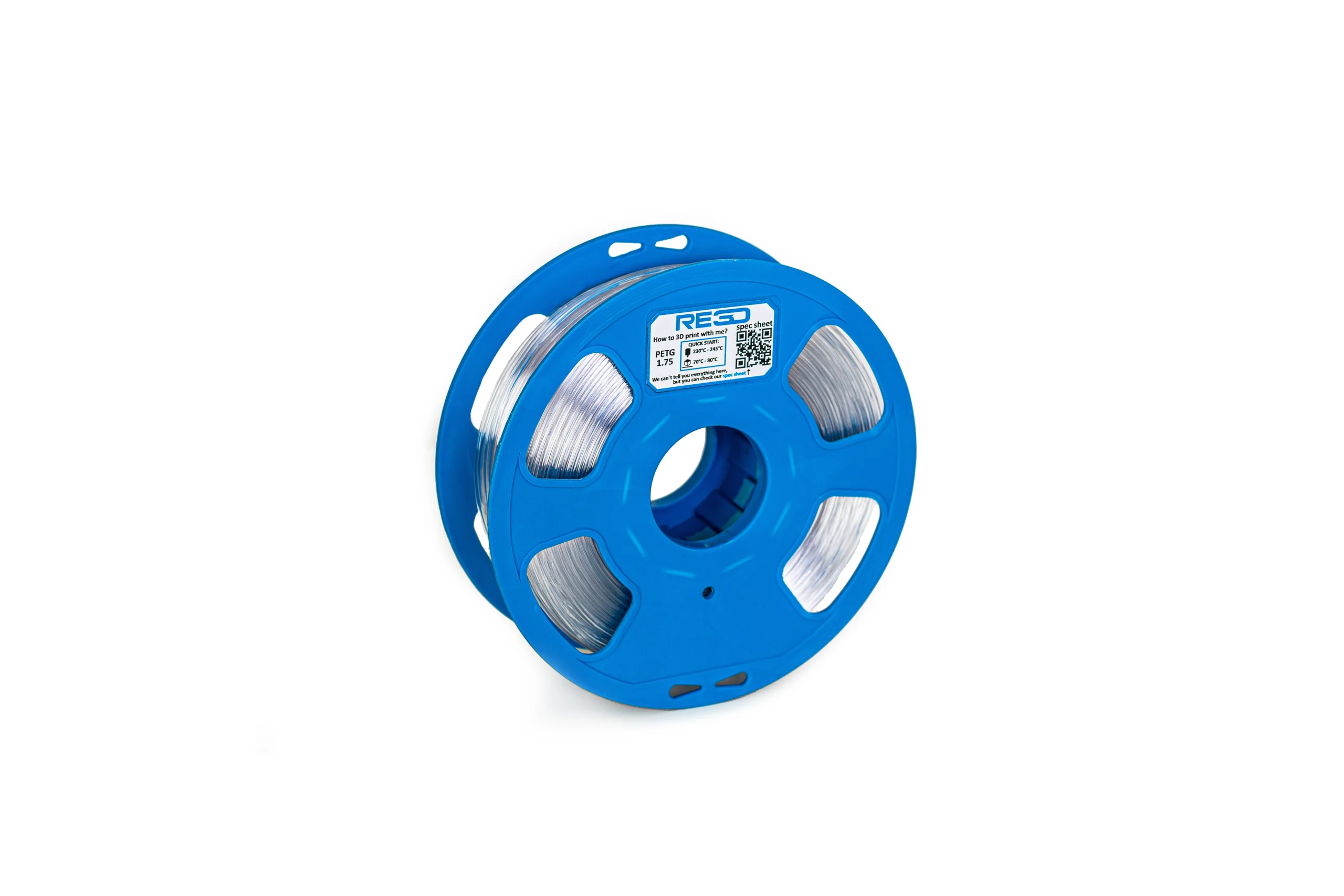 PETG Филамент Прозрачен | Тransparent PETG Filament | PETG Material | 1.75mm, 1kg
